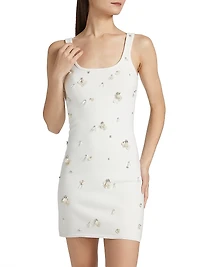 Rue Embellished Knit Minidress