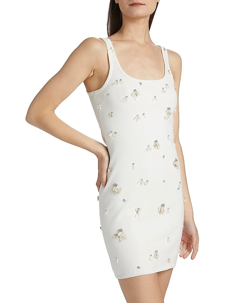 Rue Embellished Knit Minidress