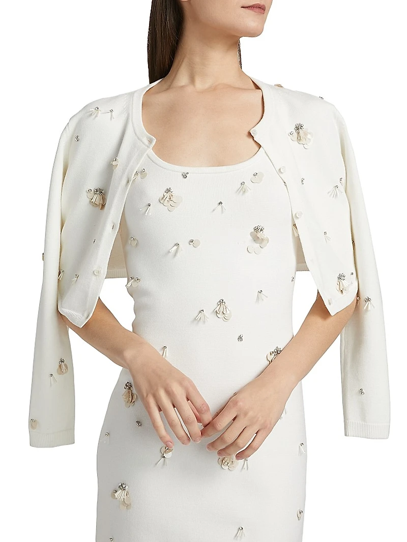Rue Embellished Knit Minidress