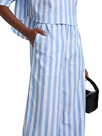 Arden Striped Cotton Pants