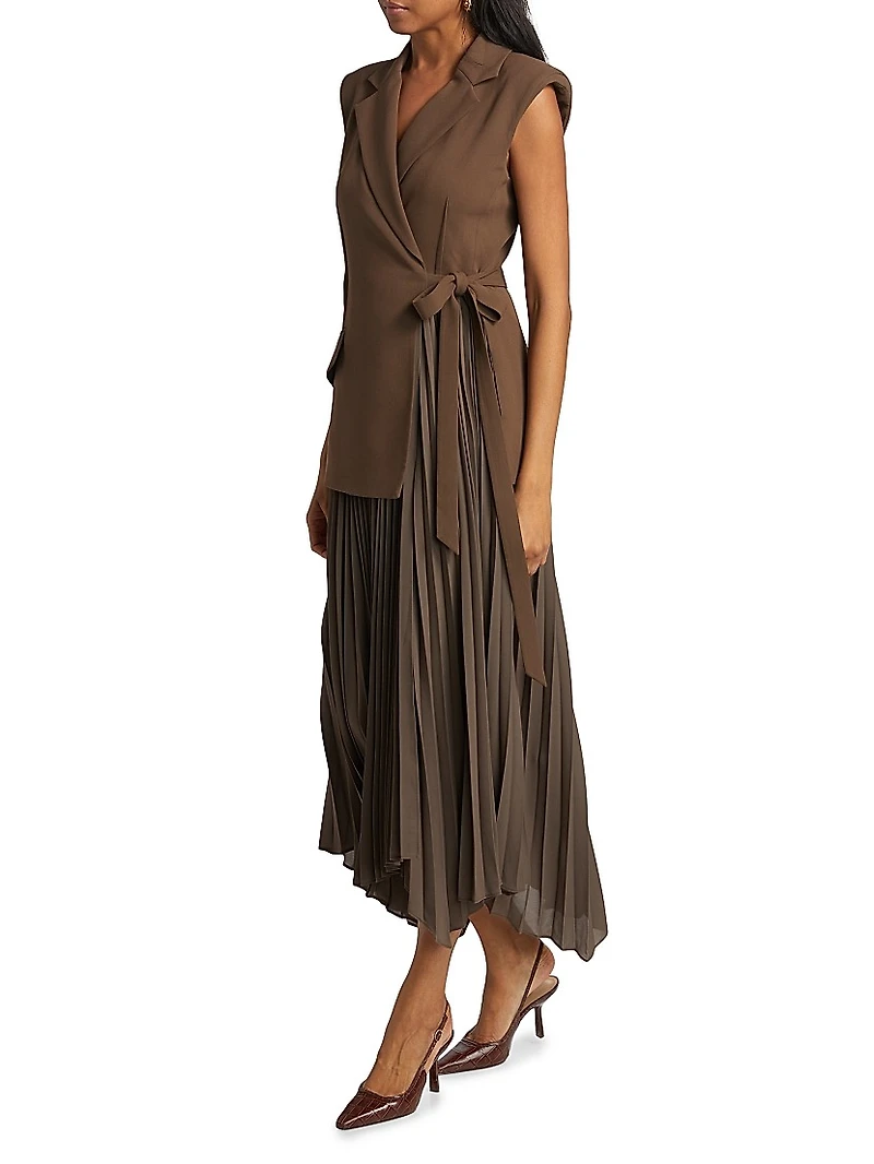 Helena Pieced Tailored Maxi Dress