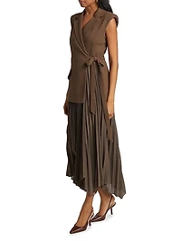 Helena Pieced Tailored Maxi Dress