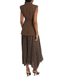 Helena Pieced Tailored Maxi Dress