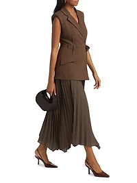 Helena Pieced Tailored Maxi Dress
