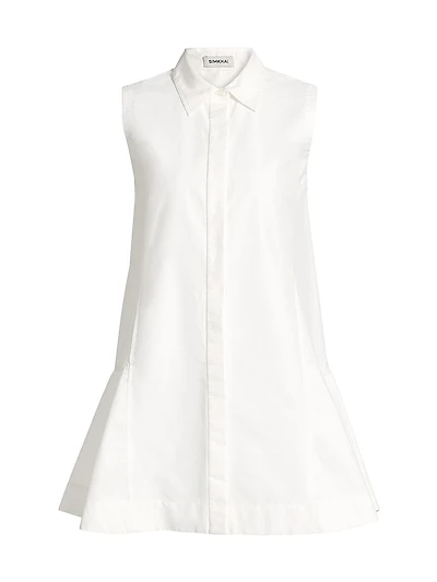 Maggy Stretch-Cotton Poplin Fit & Flare Minidress