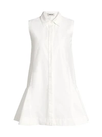Maggy Stretch-Cotton Poplin Fit & Flare Minidress