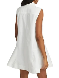 Maggy Stretch-Cotton Poplin Fit & Flare Minidress