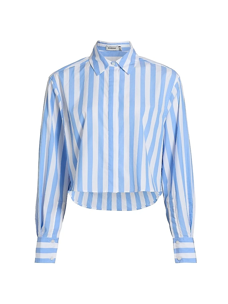 Renata Striped Cropped Shirt