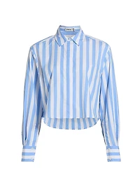 Renata Striped Cropped Shirt