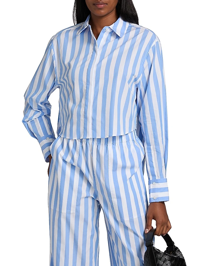 Renata Striped Cropped Shirt