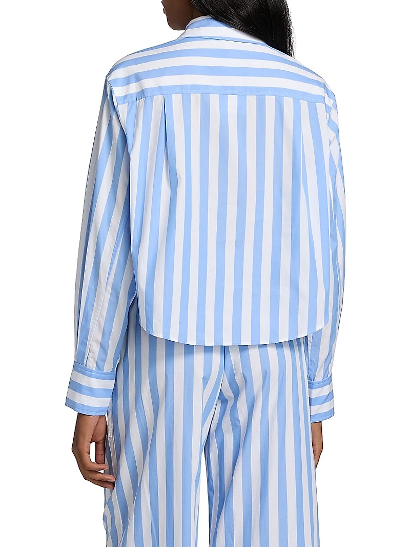 Renata Striped Cropped Shirt