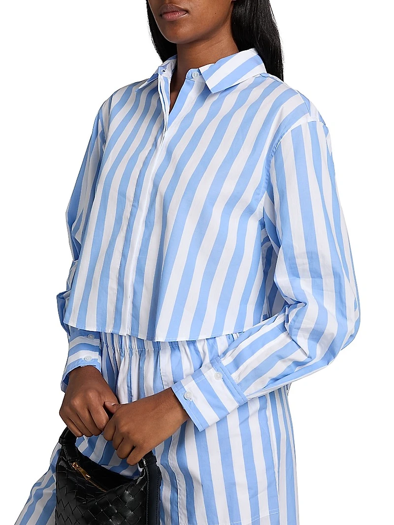 Renata Striped Cropped Shirt