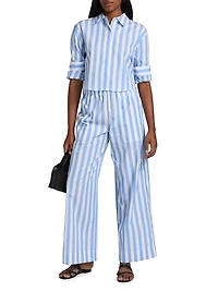 Renata Striped Cropped Shirt