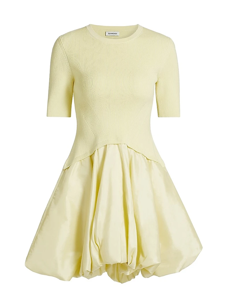 Kenny Bubble-Hem Minidress
