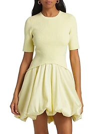 Kenny Bubble-Hem Minidress