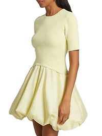 Kenny Bubble-Hem Minidress