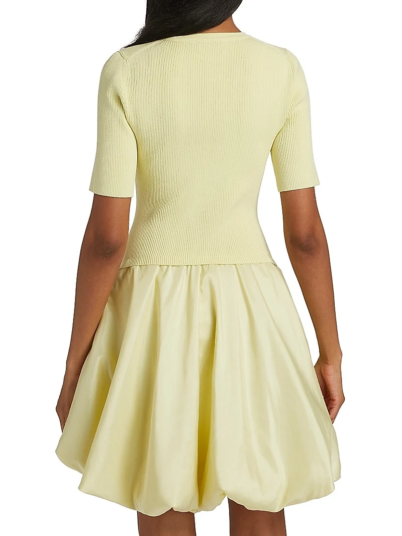 Kenny Bubble-Hem Minidress