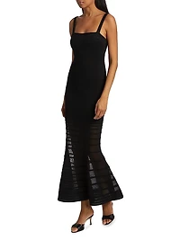 Vallarie Knit Trumpet-Hem Dress