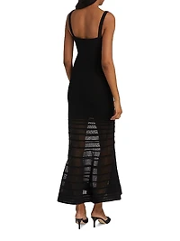 Vallarie Knit Trumpet-Hem Dress