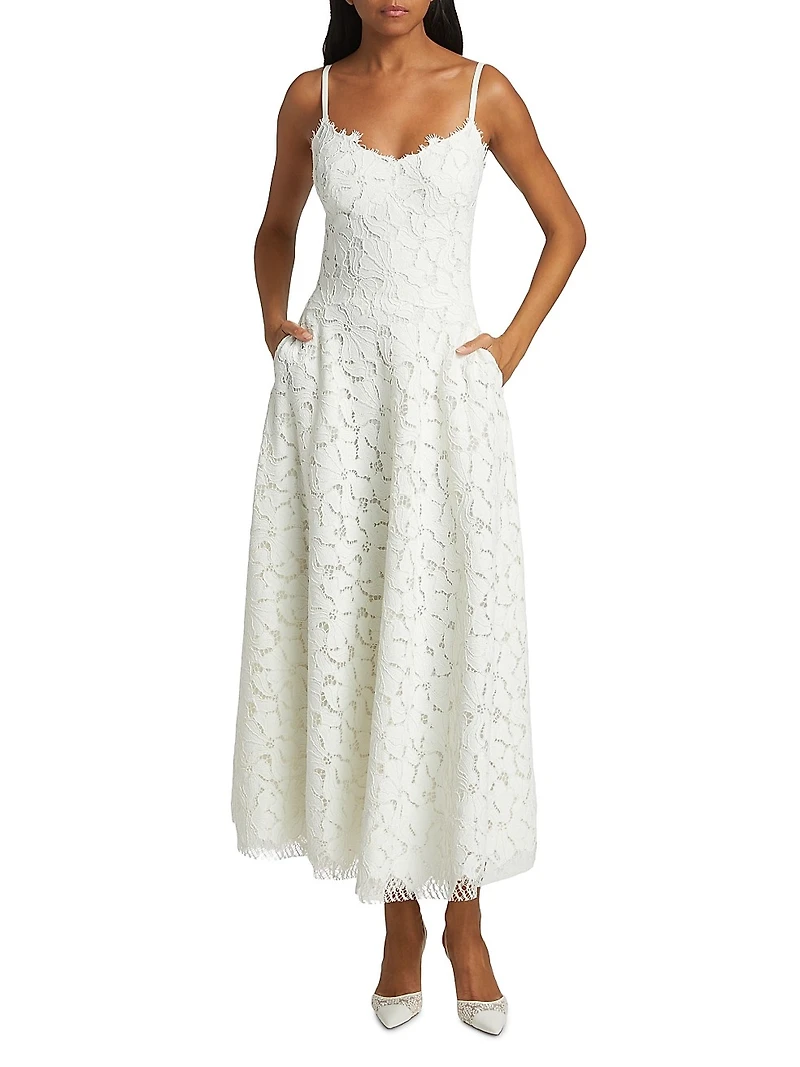 Julia Floral Lace Maxi Dress