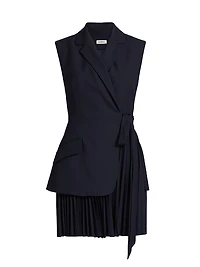 Eman Pieced Tailored Minidress