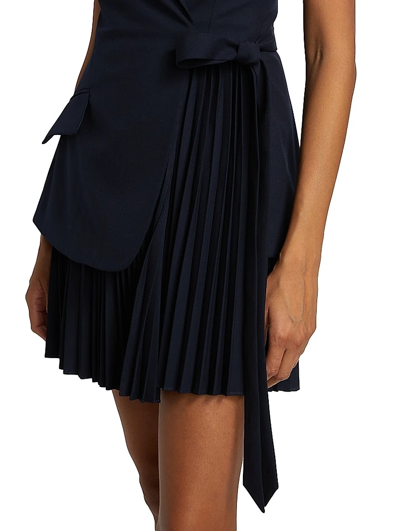 Eman Pieced Tailored Minidress