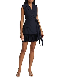 Eman Pieced Tailored Minidress