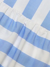 Cris Striped Short-Sleeve Shirtdress