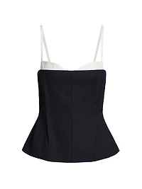 Charlee Two-Tone Bustier Top