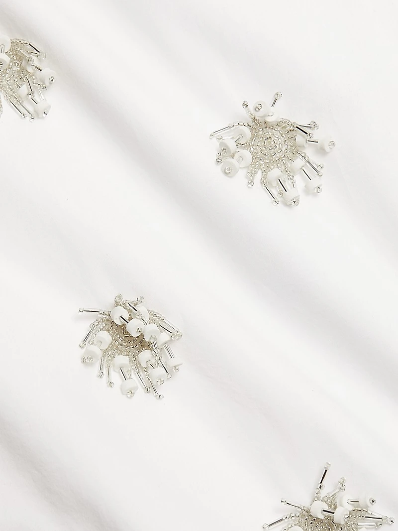 Starla Beaded Cotton Cut-Out Maxi Dress