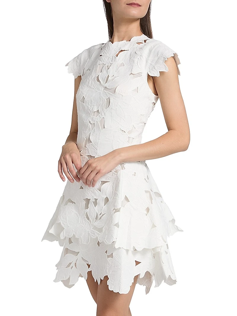 Holloway Cut-Out Lace Minidress