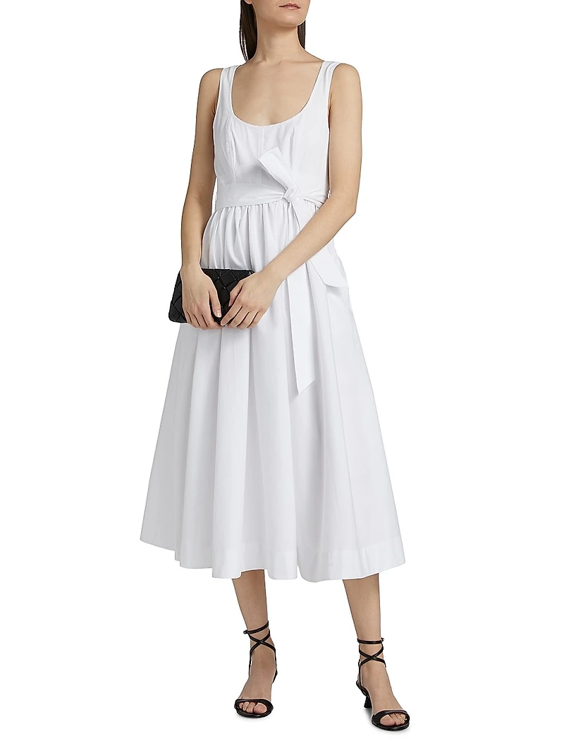 Kilah Sleeveless A-Line Midi-Dress