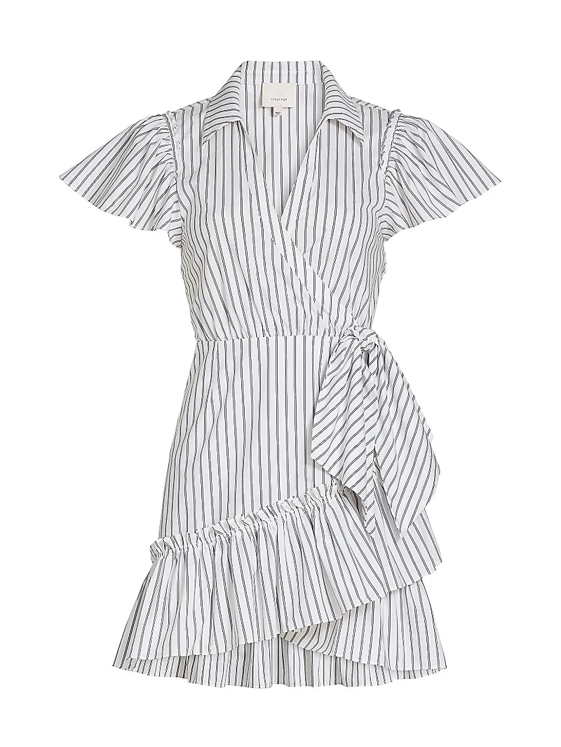 Lila Striped Tie-Waist Minidress