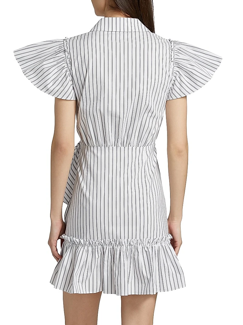Lila Striped Tie-Waist Minidress