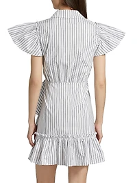 Lila Striped Tie-Waist Minidress