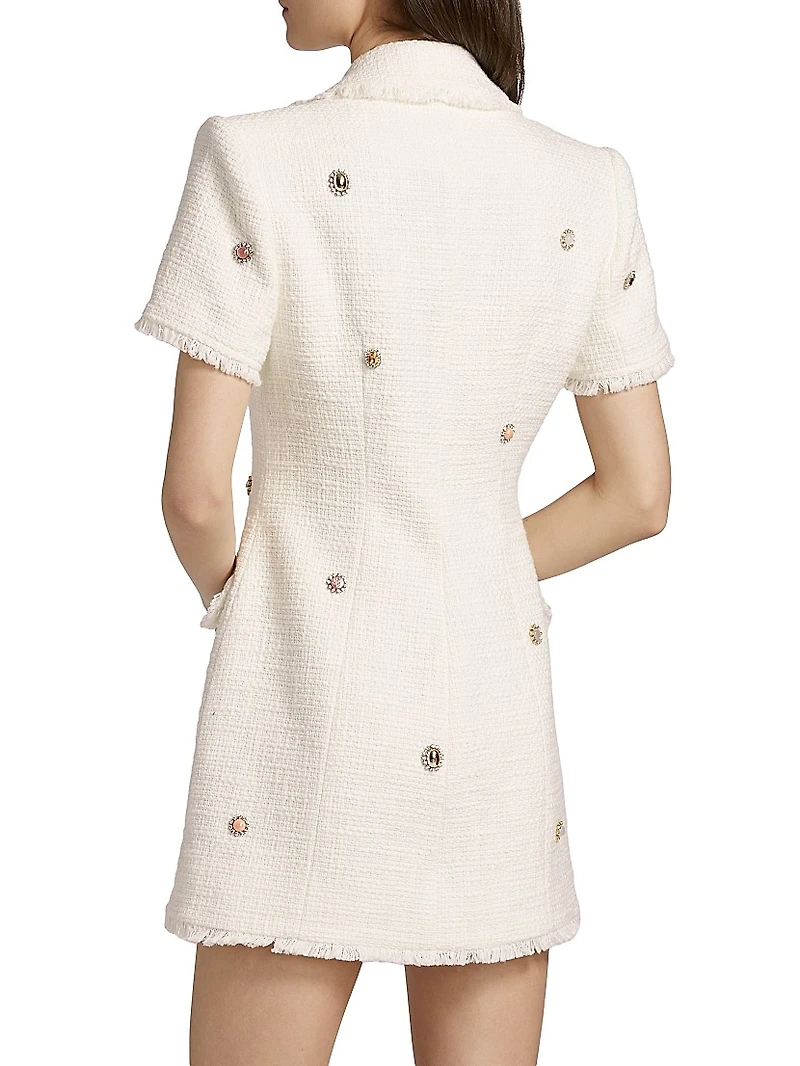 Joel Embellished Tweed Minidress