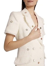 Joel Embellished Tweed Minidress