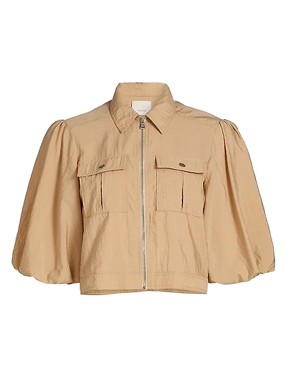 Ottie Nylon Crop Jacket