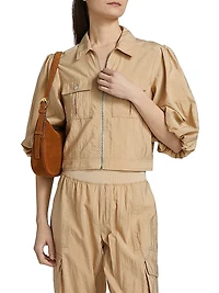 Ottie Nylon Crop Jacket