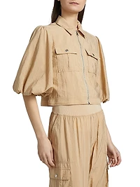 Ottie Nylon Crop Jacket