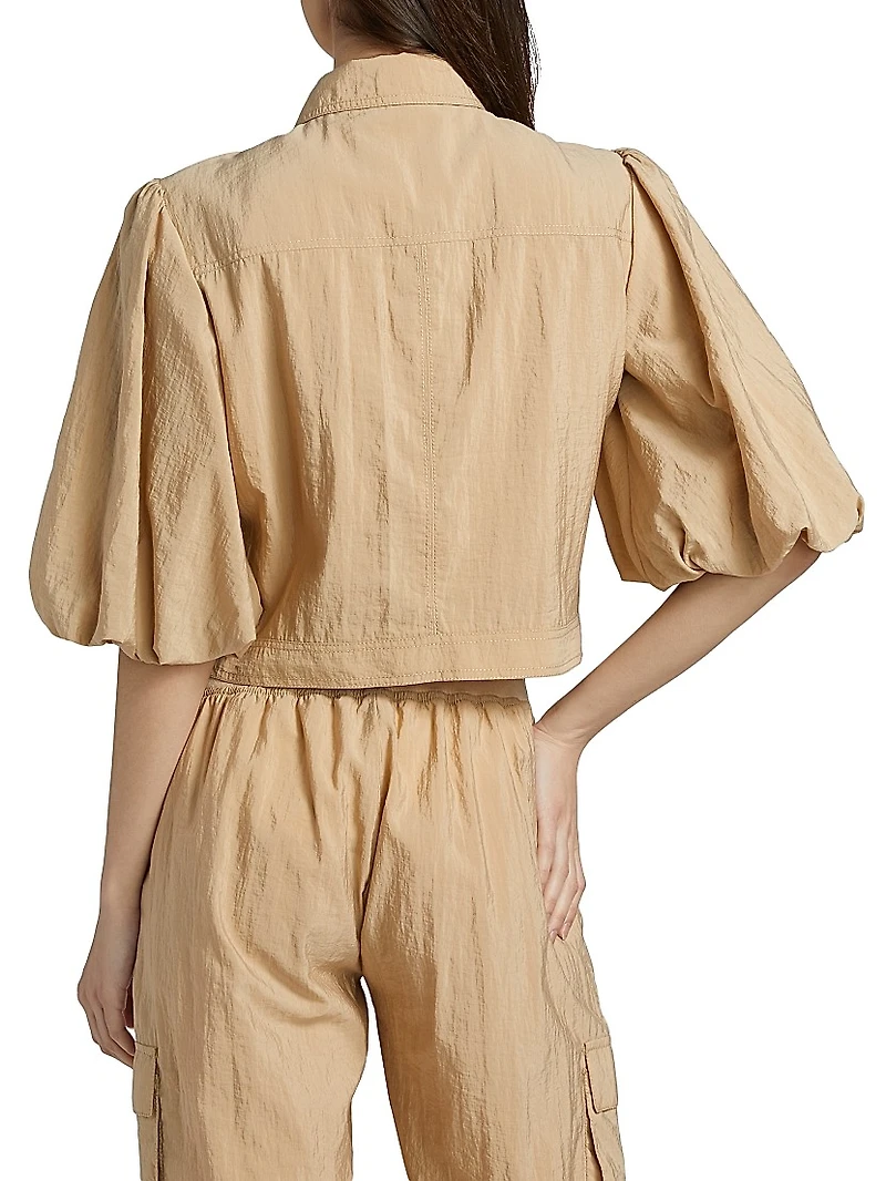 Ottie Nylon Crop Jacket