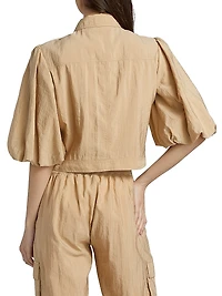 Ottie Nylon Crop Jacket