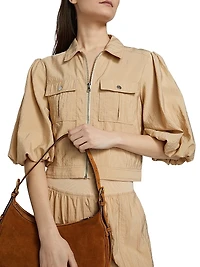 Ottie Nylon Crop Jacket