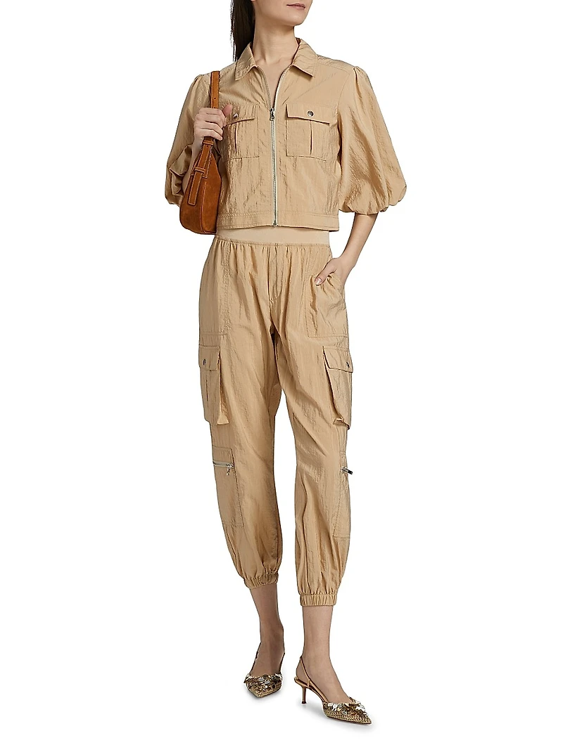 Ottie Nylon Crop Jacket