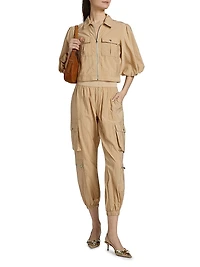 Ottie Nylon Crop Jacket