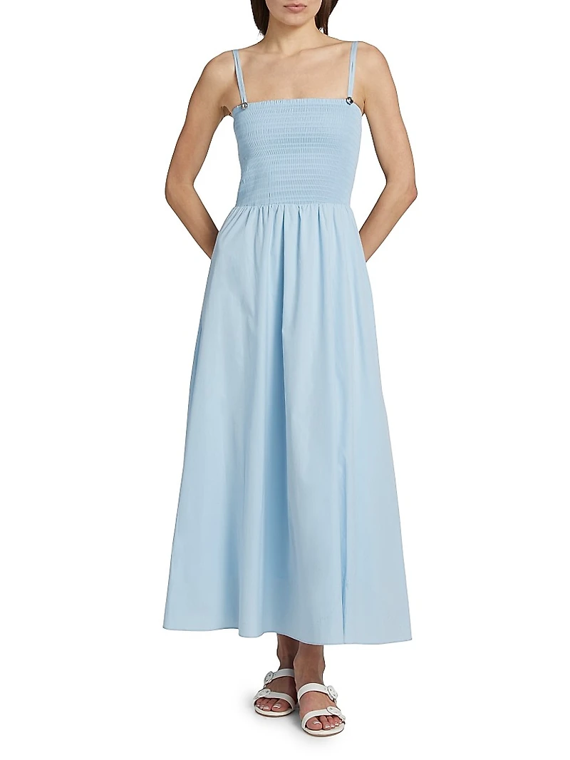 Hallie Cotton Poplin Sleeveless Minidress