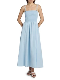 Hallie Cotton Poplin Sleeveless Minidress