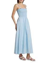 Hallie Cotton Poplin Sleeveless Minidress