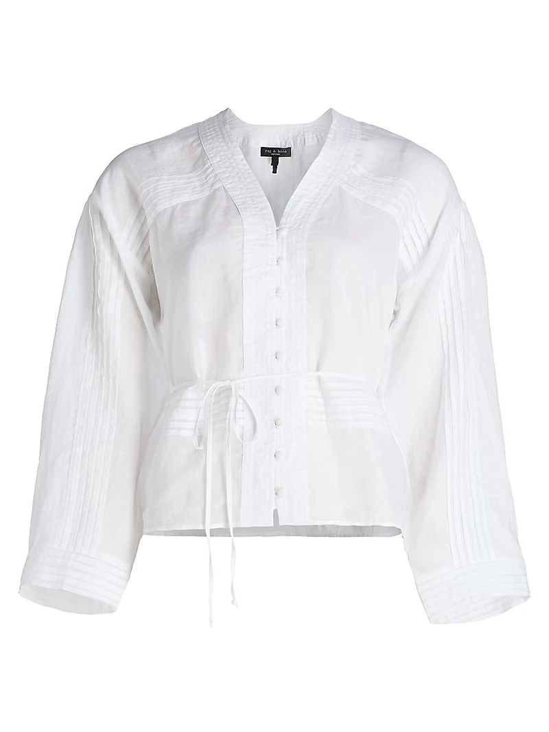 Viviana Pintuck Shirt
