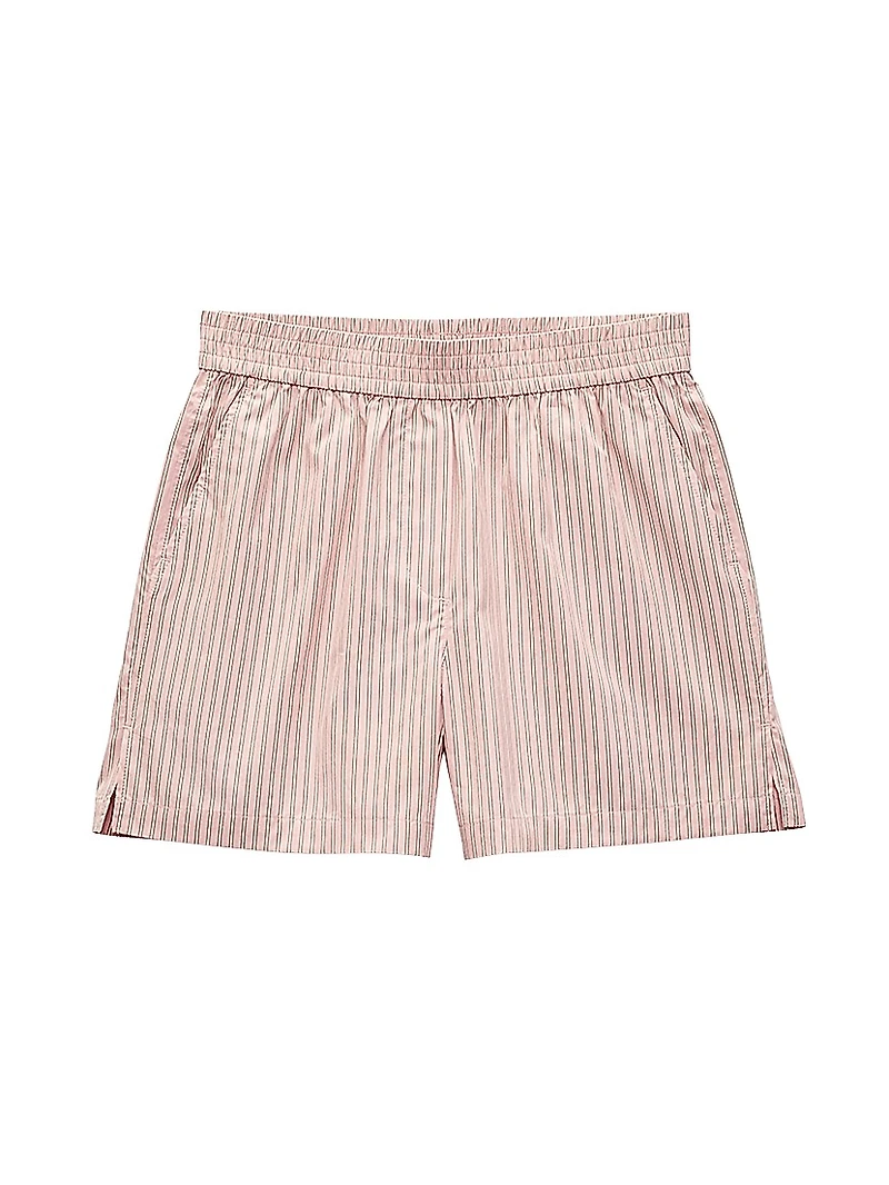 Emma Striped Cotton Poplin Shorts